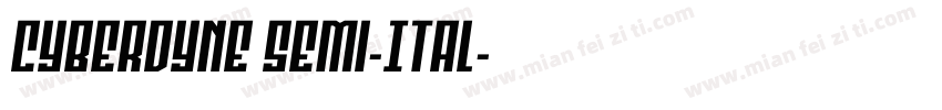 Cyberdyne Semi-Ital字体转换
